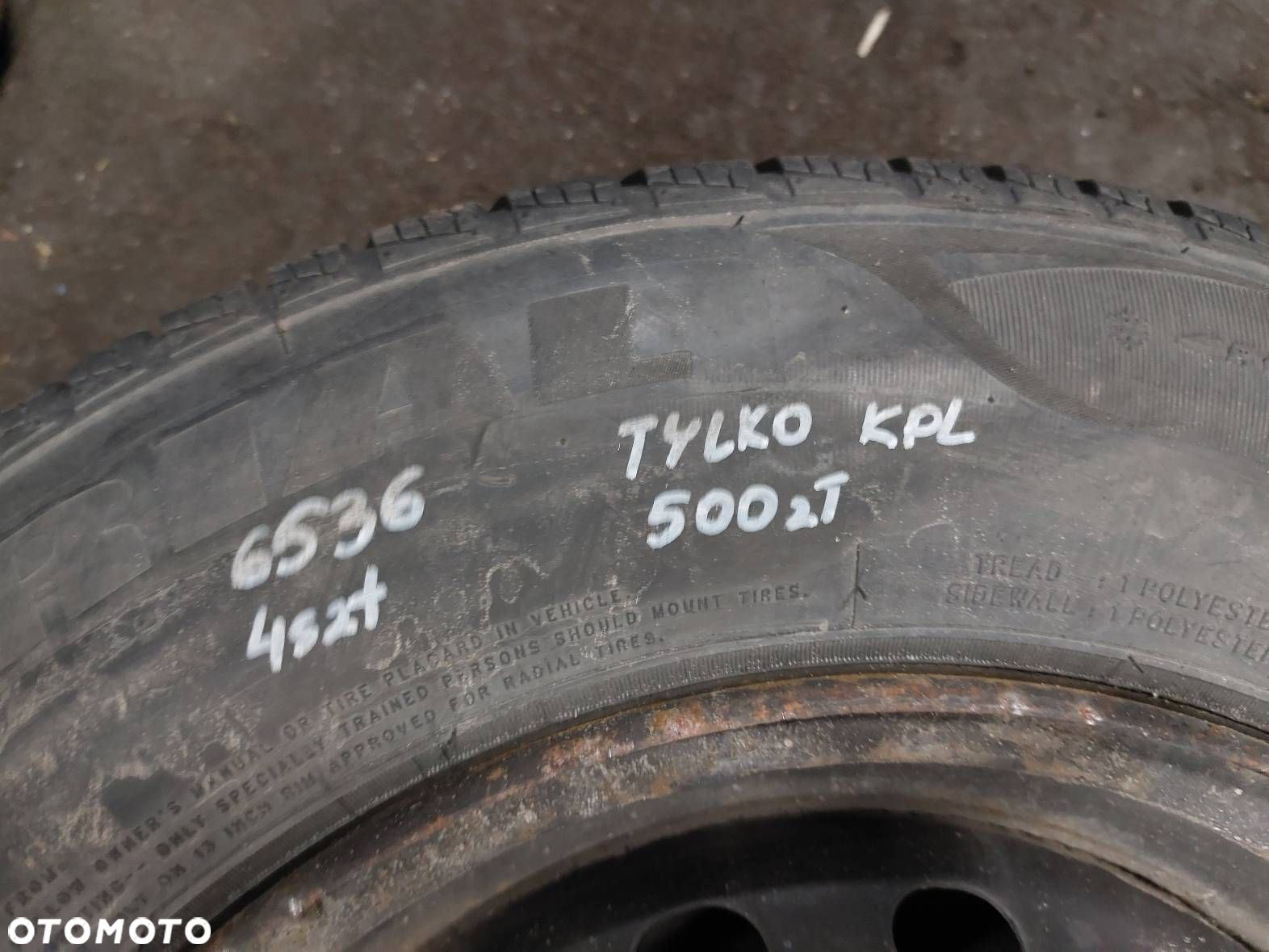 KOŁA KOMPLET FELGI OPONY ZIMOWE 4x98 5Jx13 155/80R13 FIAT PUNTO PANDA - 2