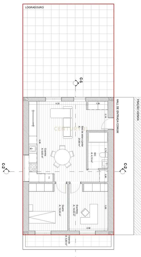 Apartamento T2 Novo no Centro do Marco de Canaveses - Grande imagem: 2/2