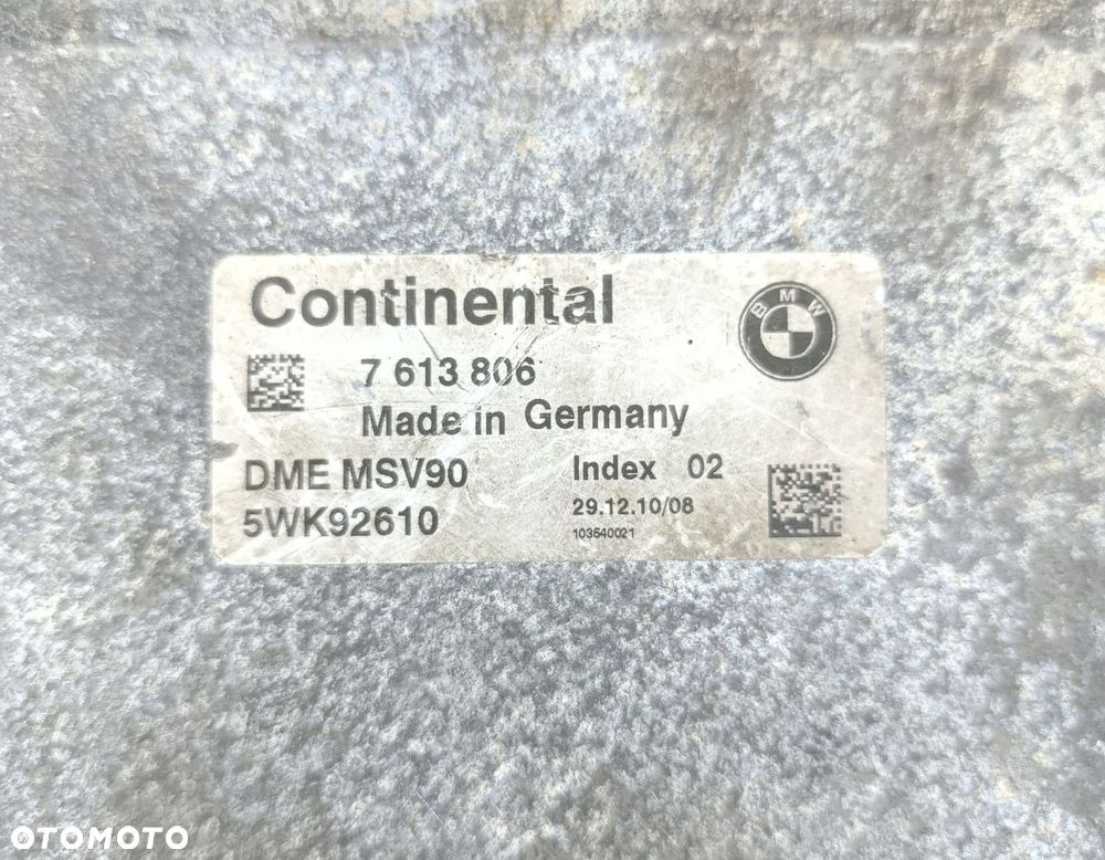 KOMPUTER SILNIKA STEROWNIK BMW X3 F25 7613806 DME MSV90 5WK92610 - 5