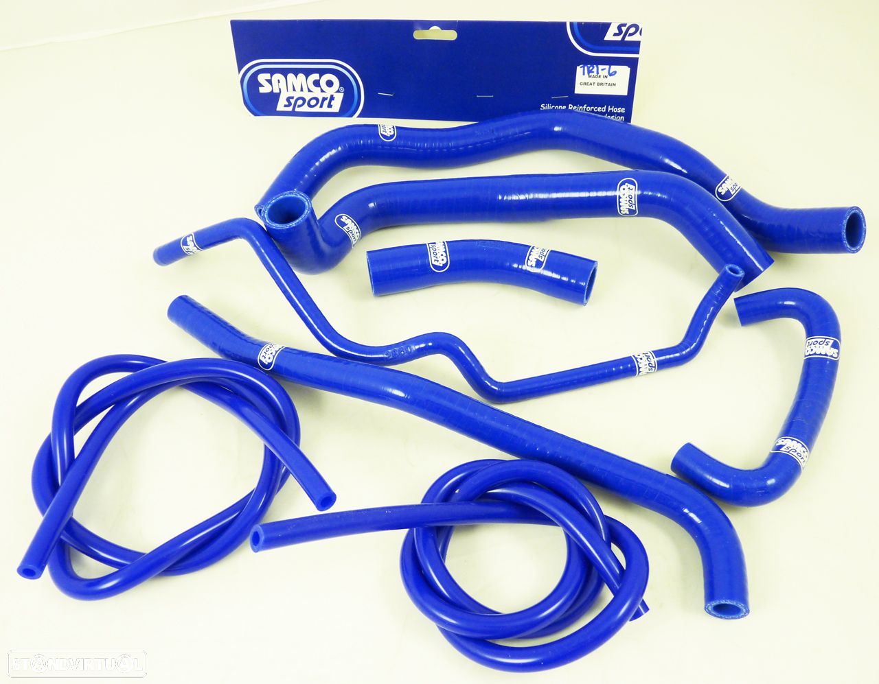 kit tubos radiador samco triumph street triple 675 azul - 1