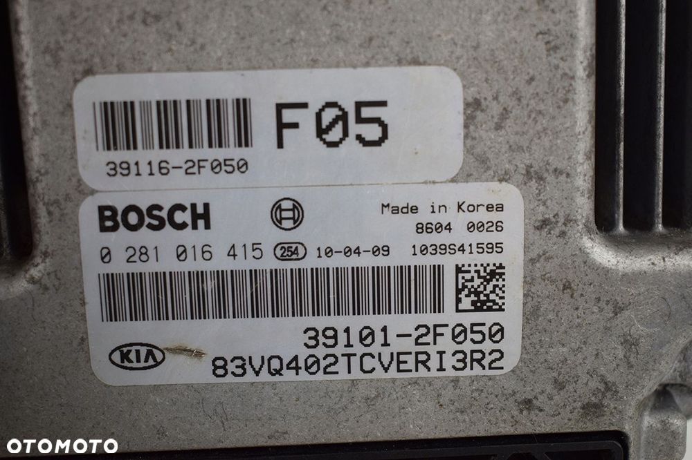 komputer sterownik kia carnival 2.2 0281016415 f05 39101-2f050 - 3