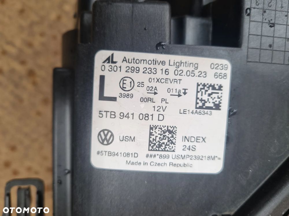 VW TOURAN III 5TB FULL LED LAMPA LEWA - 7