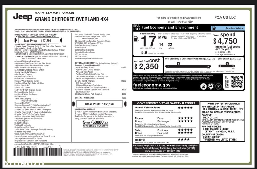 Jeep Grand Cherokee 5.7 V8 HEMI 4WD Automatik Overland - 39