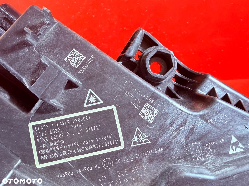 LAMPA PRAWA AUDI Q7 4M0 LIFT FULL LED MATRIX BDB EU KOMPLETNA 4M0941086D - 5