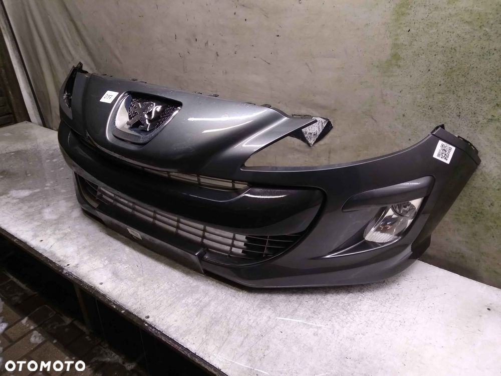 @ ZDERZAK PRZÓD PRZEDNI DO PEUGEOT 308 HALOGENY KTH SZARY GRAFITOWY - 3