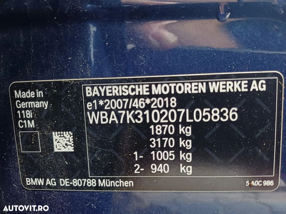 BMW Seria 1 118i Aut. Luxury Line - 38