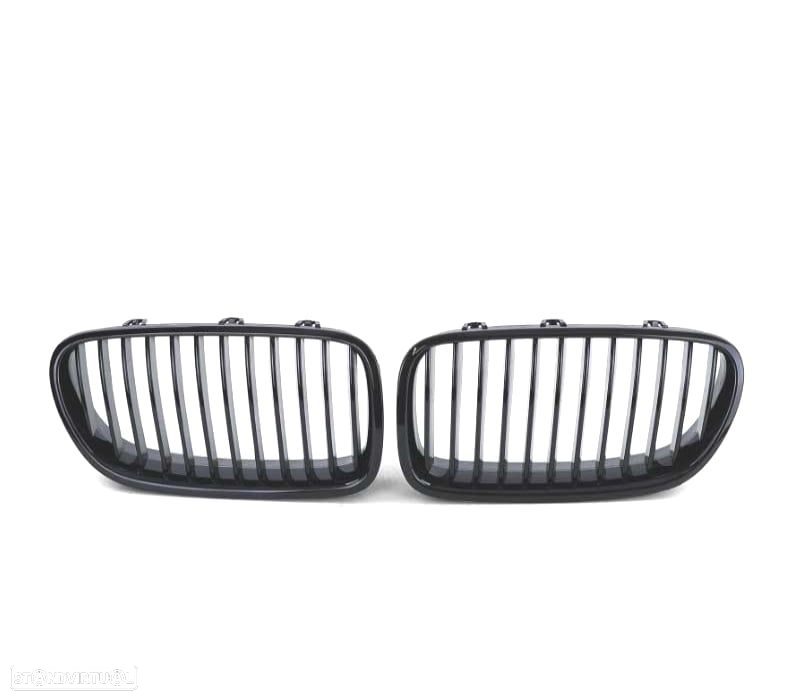 GRELHAS FRONTAIS BMW F10 F11 10- PRETO BRILHANTE - 2