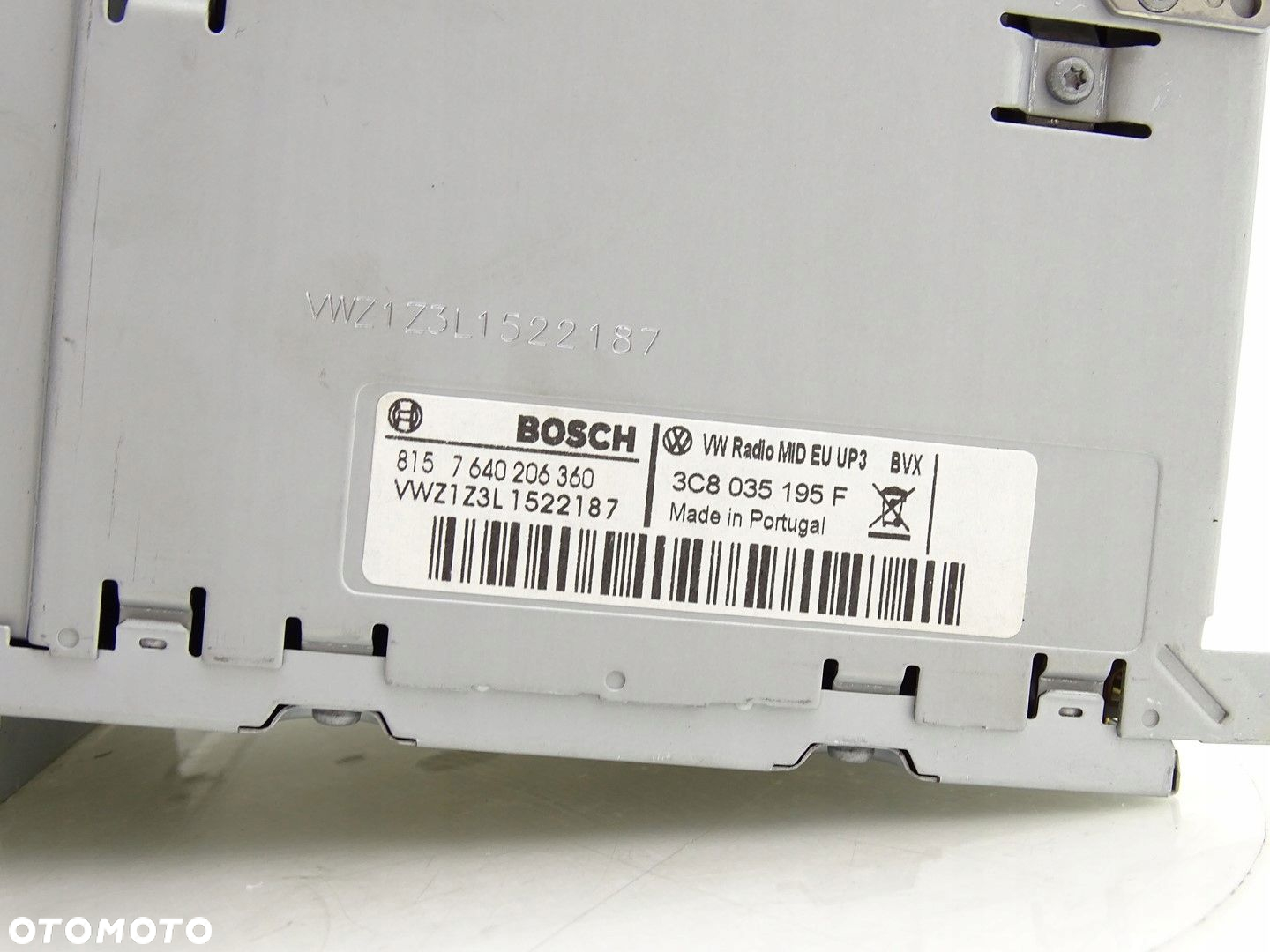 RADIO RADIOODTWARZACZ CD EKRAN WYŚWIETLACZ VW SCIROCCO III 3 1K8 3C8035195F - 3