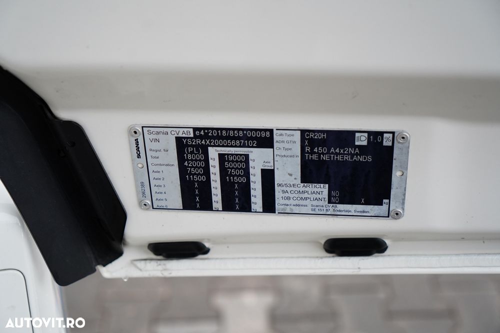 Scania R 450 / SISTEM HIDRAULIC / RETARDER / I-PARK COOL / CONTRACT GOLD / 2 REZERVORE DE COMBUSTIBIL - 38