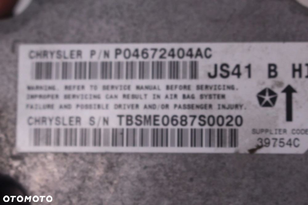 SEBRING II 07-11 SENSOR AIRBAG MODUŁ P04672404AC - 2