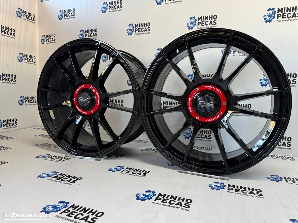 Jantes Look OZ Ultraleggera em 18 (5X100/5x112) Preto Brilho - 2