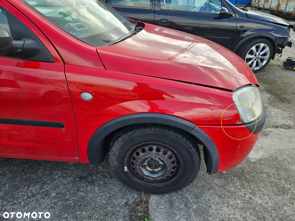 Maska zderzak przedni drzwi lewe prawe błotnik Opel Corsa C 2002r 3d hatchback Z547 - 4