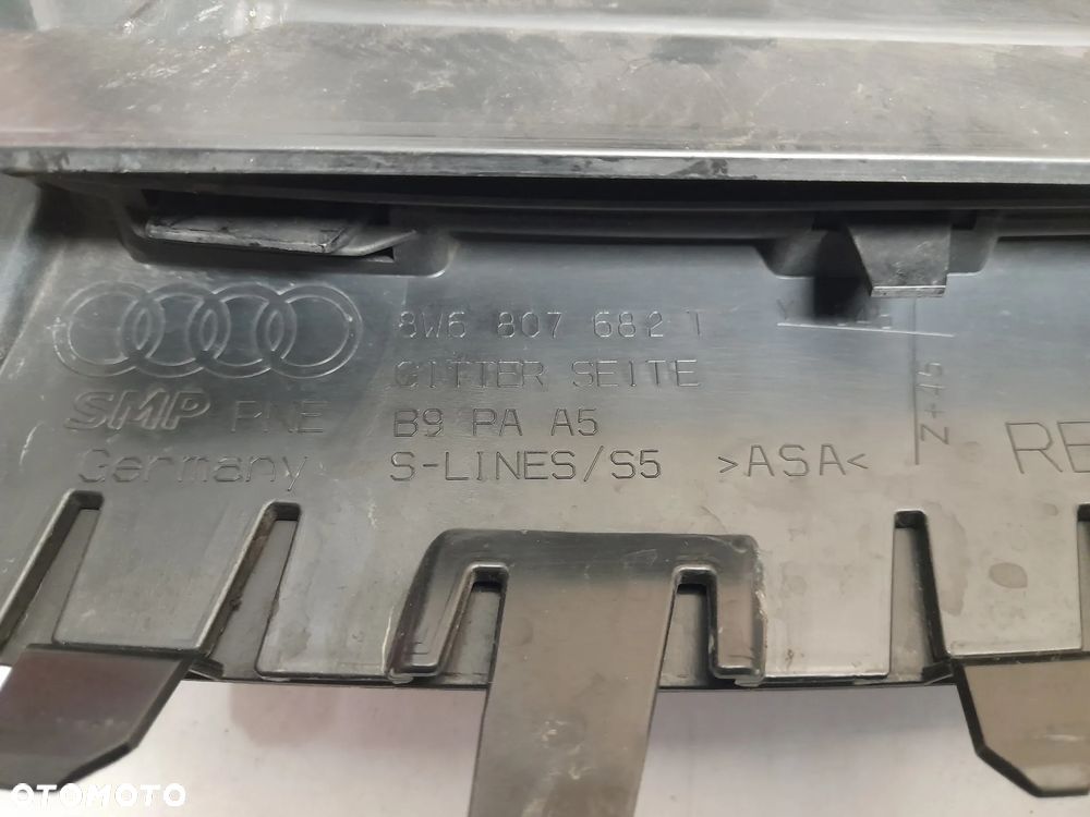 AUDI A5 S5 B9 LIFT S LINE KRATKA ZAŚLEPKA ZDERZAKA PRAWA 8W6807682T - 9