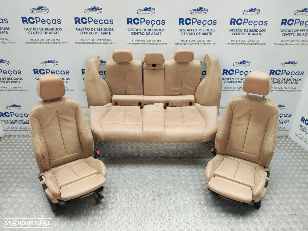 Conjunto Bancos Pele Originais BMW Serie 3 F30 Pack M 2011 a 2018 - 1