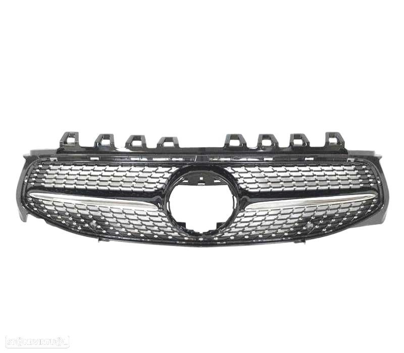 GRELHA FRONTAL MERCEDES W118 CLA 19- LOOK DIAMOND CROMADO - 4
