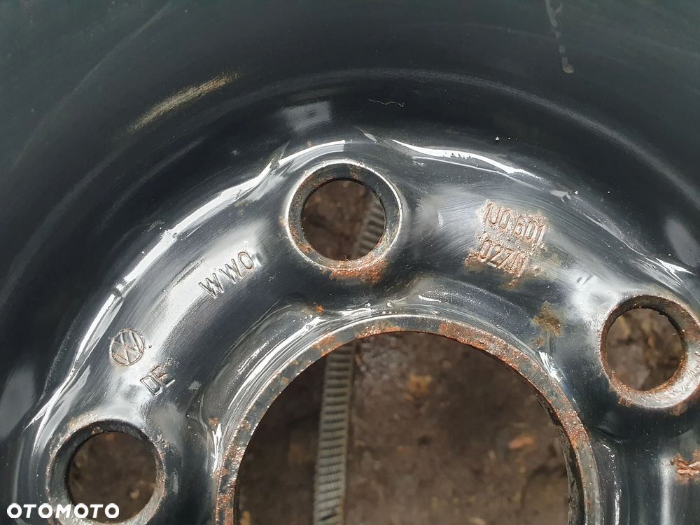 VOLKSWAGEN R14 ORYGINALNE KOŁO ZAPASOWE 5x100 175/80/R14 FELGA VW 14 6J ET38 1J0601027N - 4
