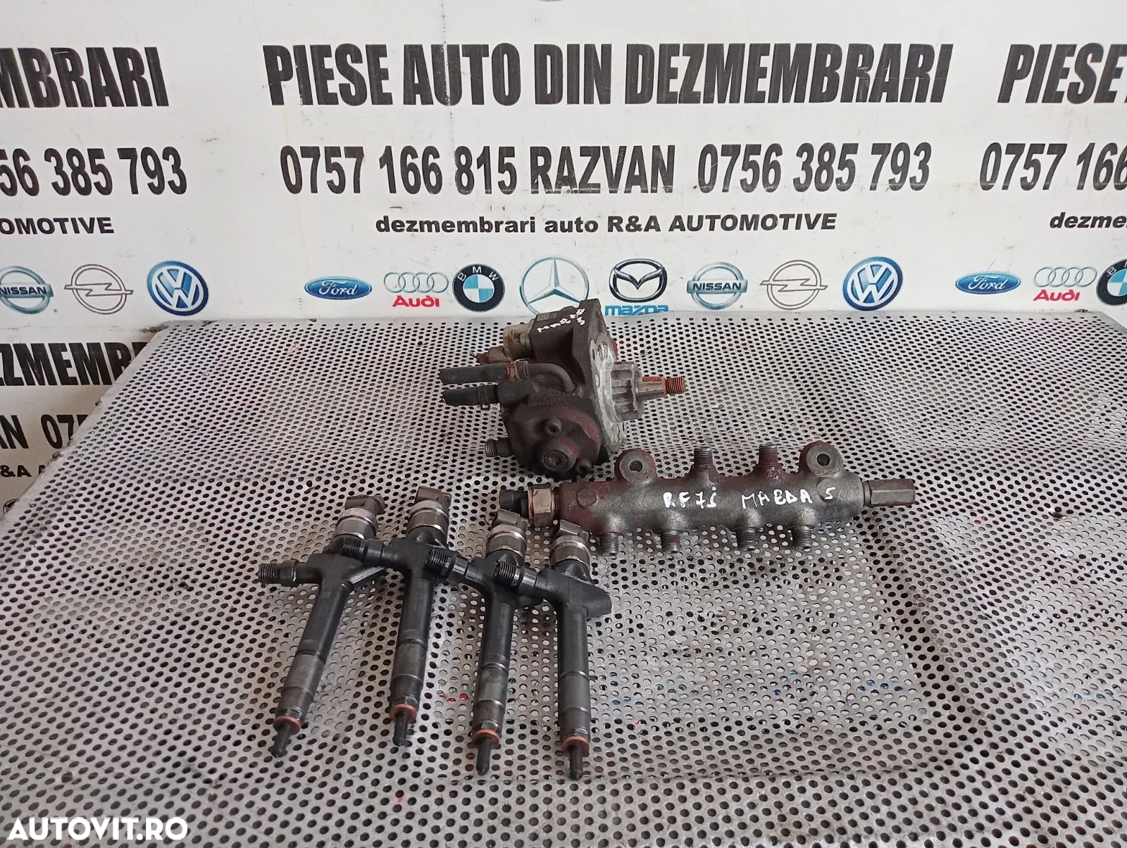 Kit Injectie Injectoare Pompa Rampa Mazda 5 Mazda 6 2.0 Diesel RF7J Cod -0420 Cod RF7J 13H50 Testat - 3