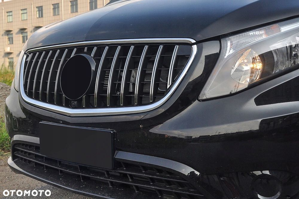mercedes v-class vito w447 2014-2019 grill gt panamericana z kamerą sr - 3