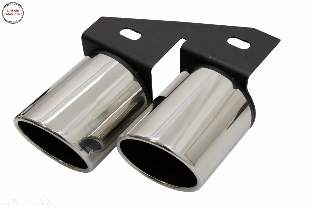 Ornamente Evacuare Audi A4 B8 B9 (2009-up) S4 Quad Design- livrare gratuita - 16