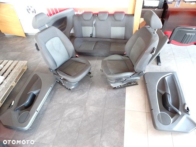 Seat Ibiza MK4 6J 08-17 3D Euro Airbag Fotele Siedzenia Kanapa Boczki Tapicerka Zagłówki Wnętrze Ładny Kompletny Zestaw - 1
