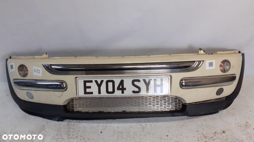 ^ ZDERZAK PRZÓD PRZEDNI DO MINI COOPER PEPPER WHITE BIAŁY HALOGENY - 1