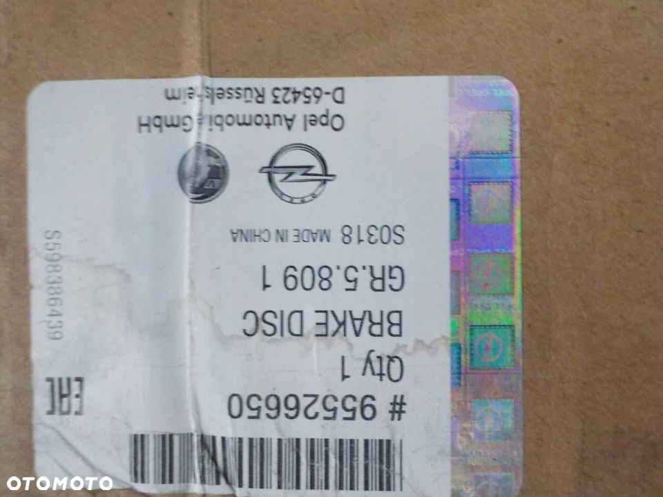ASTRA J IV 4 ZAFIRA C TARCZE HAMULCOWE PRZÓD ORYG - 4