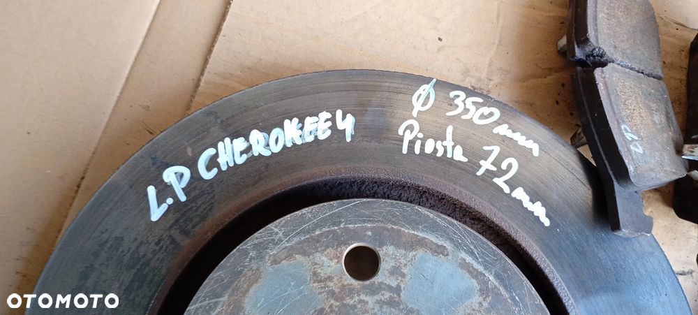 Tarcze hamulcowe klocki przód przednie Jeep Grand Cherokee IV WK2 - 7