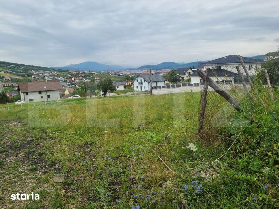 Teren 500 mp cu priveliste spre oras, disponibil si parcelat, Bistrita - Imagine principală: 2/16