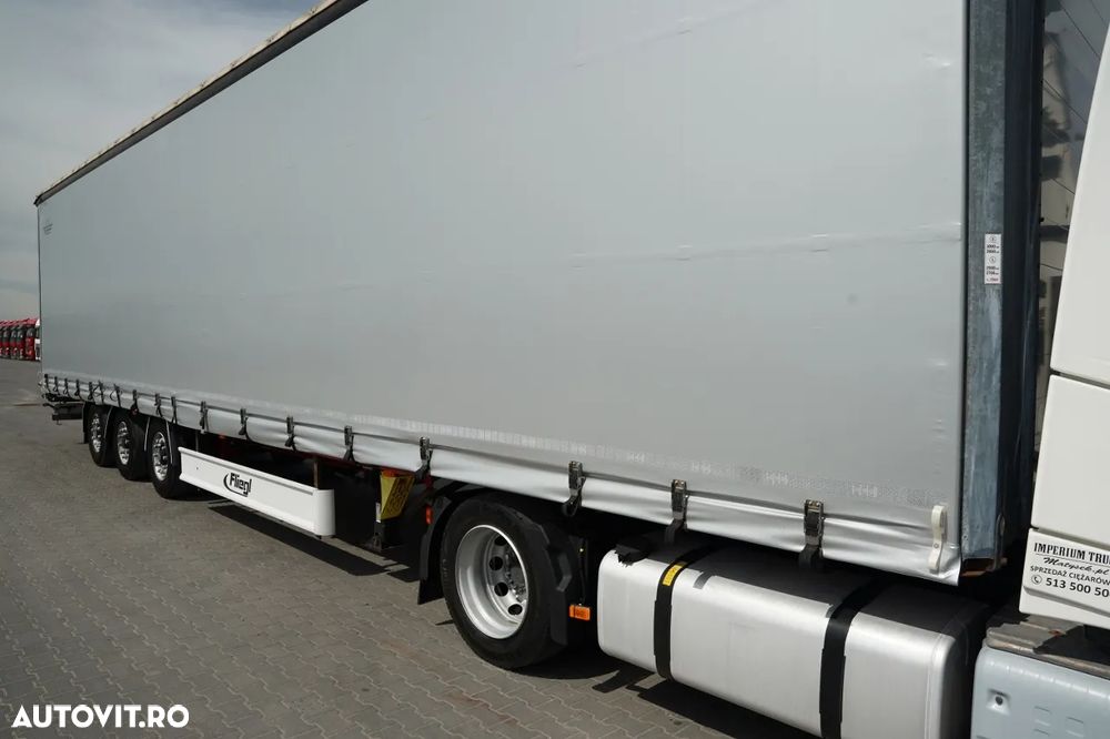 Volvo FH 460 / KIT / I-PARK COOL / MEGA / PLATFORMĂ JOSĂ / + FLIEGL / MEGA CORTINĂ / LOCĂ DIN OȚEL - 7 M / ACOPERIȘ RIDICAT / PLATFORMĂ JOSĂ - 16