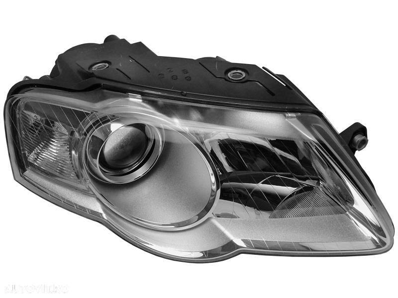 Far VW Passat (B6 (3c)), 01.2005-07.2010, partea Dreapta, Tip=Hella; tip bec H7+H7+W5W; electric; cu motor, Depo - 1