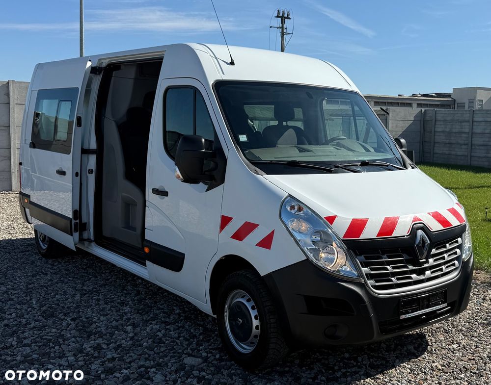 Renault MASTER 7 MIEJSC L3H2 BRYGADOWKA,DOKA, GWARANCJA, 170km,klima,tempomat, navi - 1