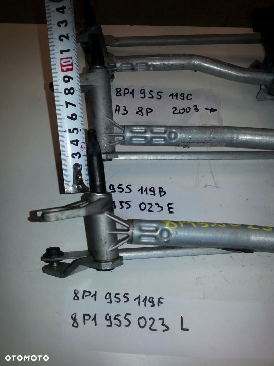 MECHANIZM SILNICZEK WYCIERACZEK AUDI A3 8P - 3