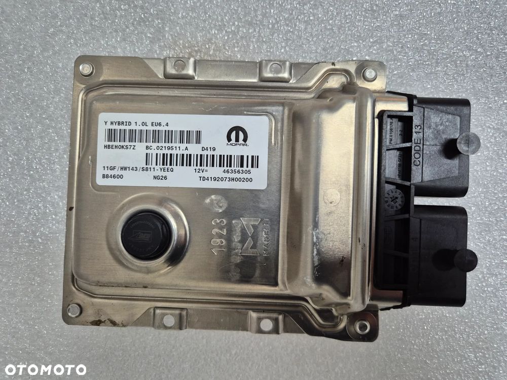 Komputer sterownik Lancia Ypsilon 1,0 46356305  11GF HW143 - 1