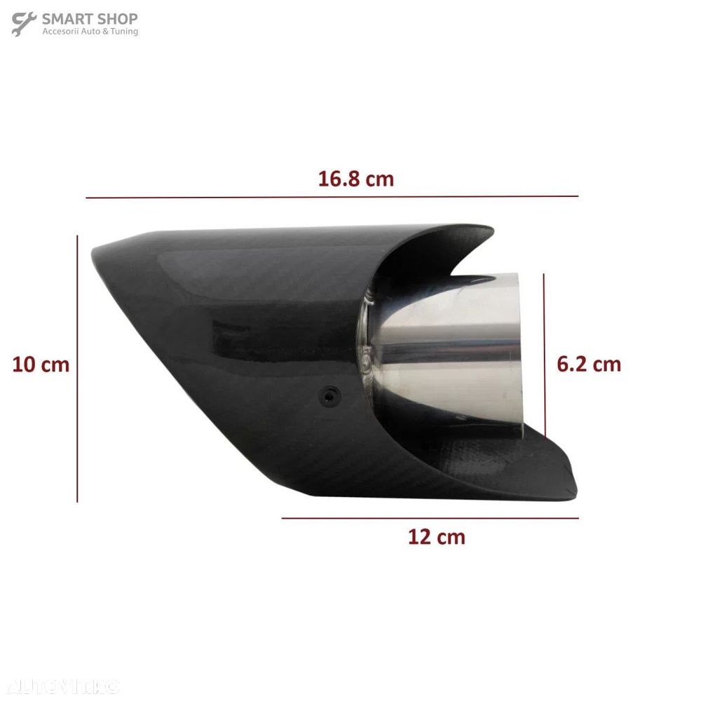 Toba Ornament Sistem de evacuare Carbon Fiber Finisaj Lucios Inlet 6.2 - 5