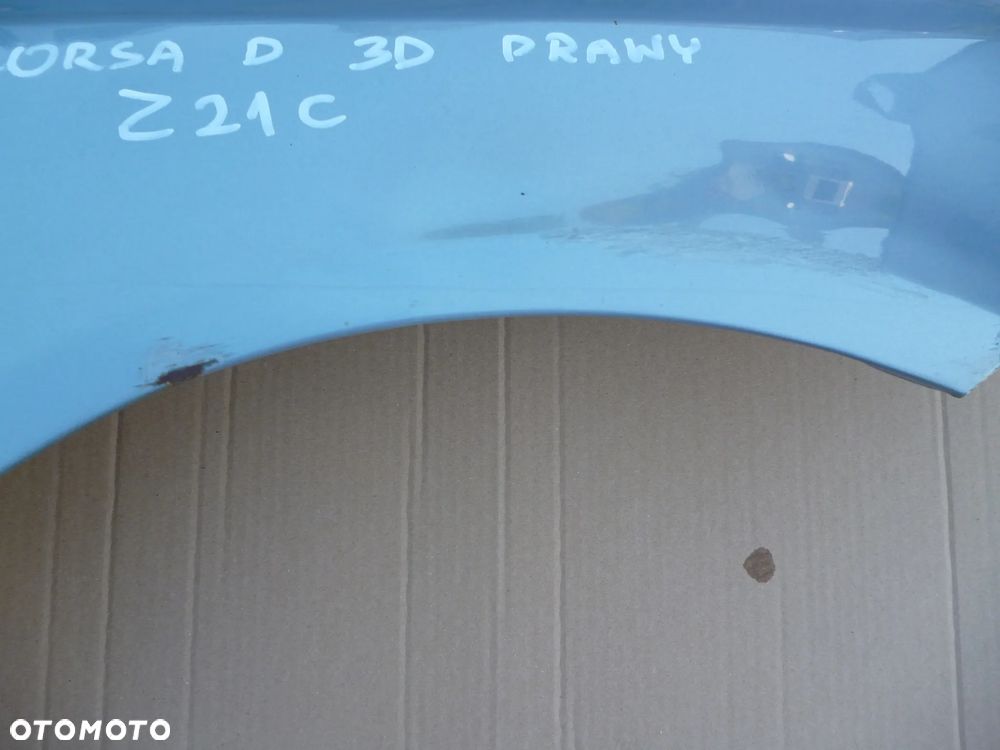 OPEL CORSA D BŁOTNIK PRAWY Z21C - 2