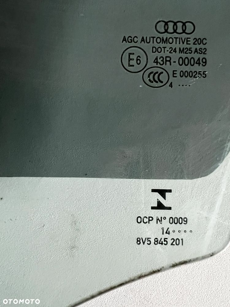 Audi A3 S3 8V Sedan Szyba Drzwi Przód LEWA 8v5845201 2014R - 2