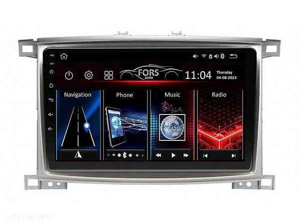 Radio samochodowe Android Toyota LandCruiser100 10.1" Auto AC 2003-08