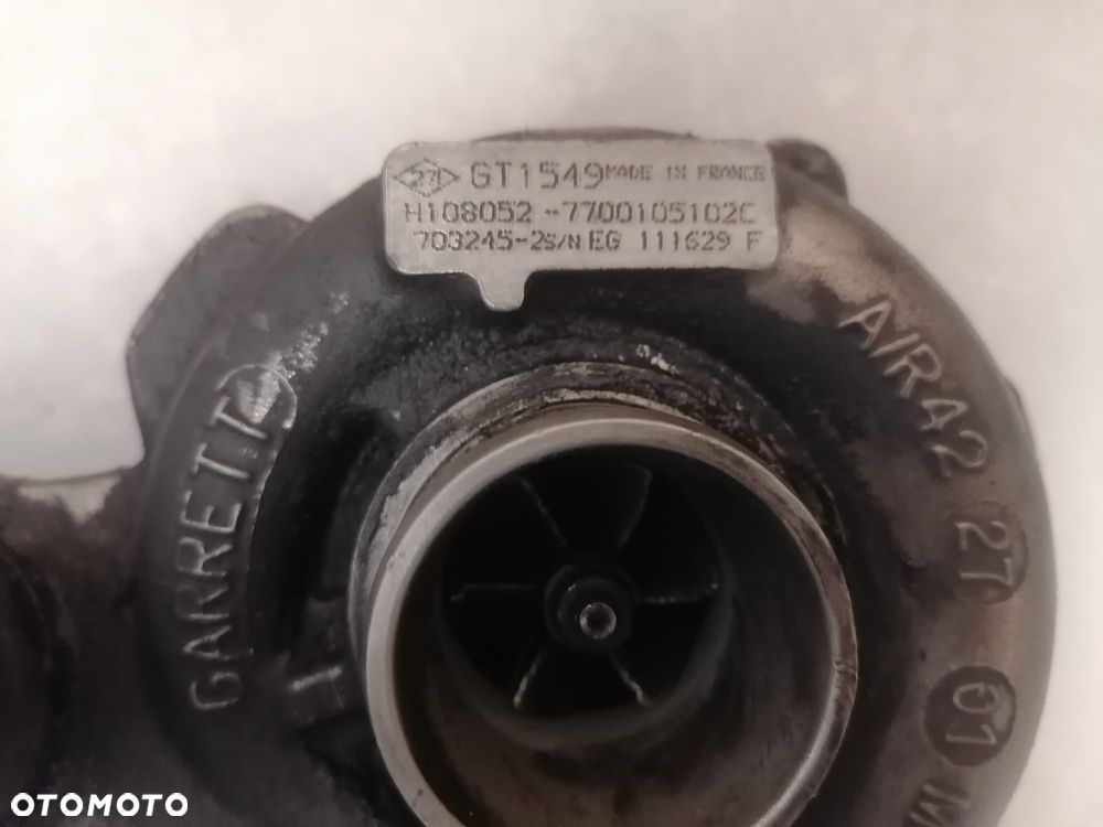 Turbina Turbosprężarka H108052 / 7700105102C / 703245-2S / 111629F / GT1549 – Renault Laguna II 1.9 dCi - 3