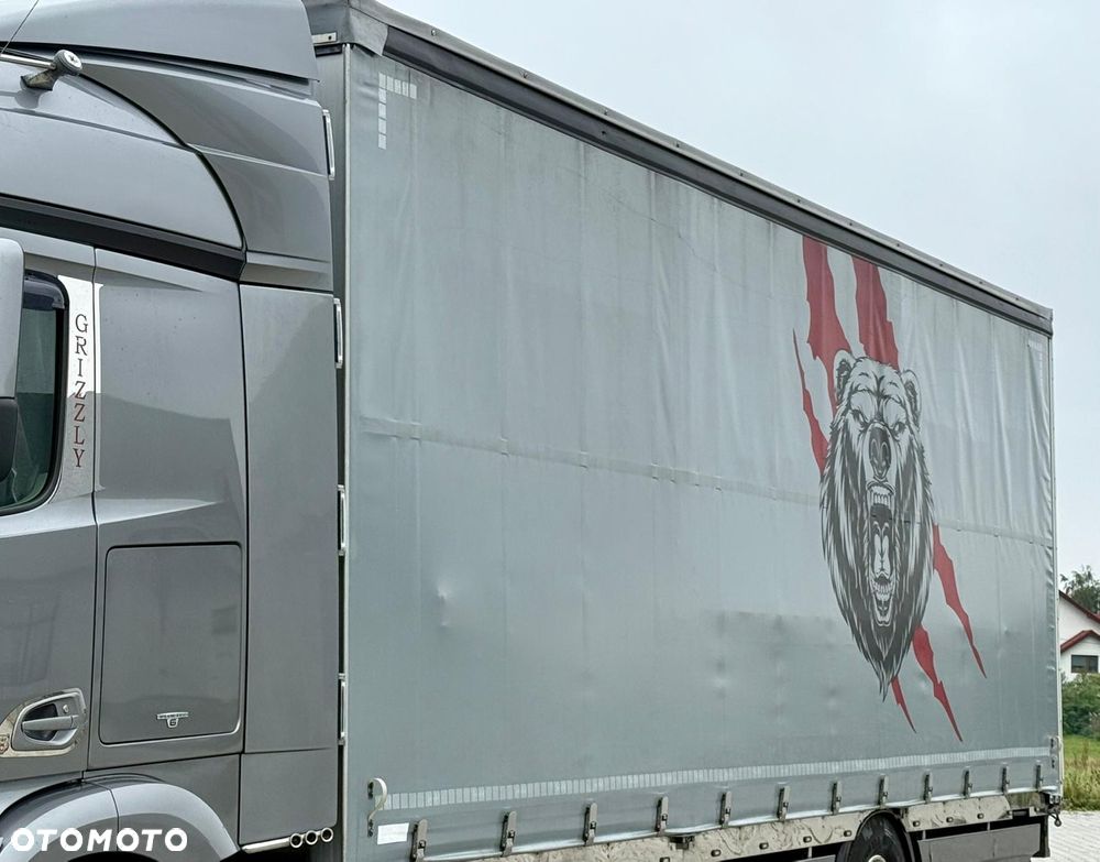 Mercedes-Benz ACTROS 1840 / FIRANKA / 20 EUROPALET / EURO 6 / JEDYNY TAKI / GRIZZLY / SUPER STAN / SERWISOWANY / 2015 ROK / SYPIALKA - 18