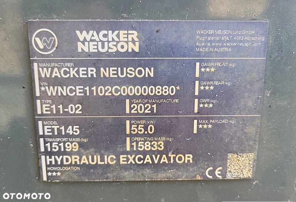 Wacker Neuson ET 145 2021 1335 MTG ET145 CAT Wacker Neuson - 4