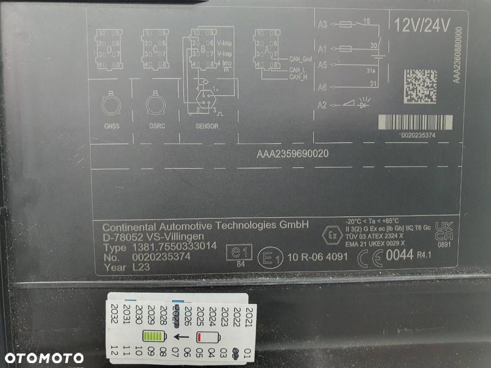 TACHOGRAF VDO NOWA GENERACJA II 2 12V 24V FORD F-MAX EU PL - 4