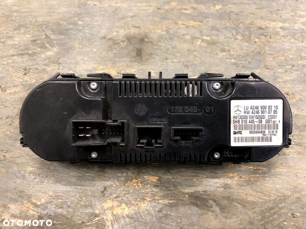 MERCEDES BENZ W176 W246 PANEL STEROWANIA KLIMATYZACJĄ STEROWANIE KLIMĄ NAWIEWAMI A2469008215 A2469010705 - 4