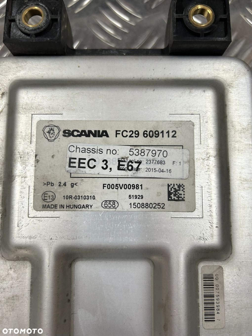 STEROWNIK MODUŁ ADBLUE EEC3 SCANIA R - 2