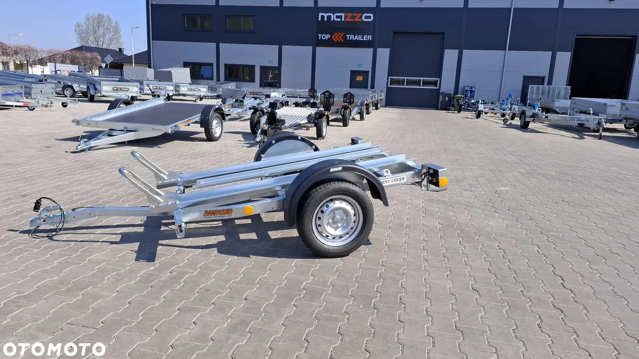 Neptun GN064 DOSTAWA Przyczepka na dwa motocykle 225x130 DMC 750kg UCHYLNA motocyklowa MOTO - 19