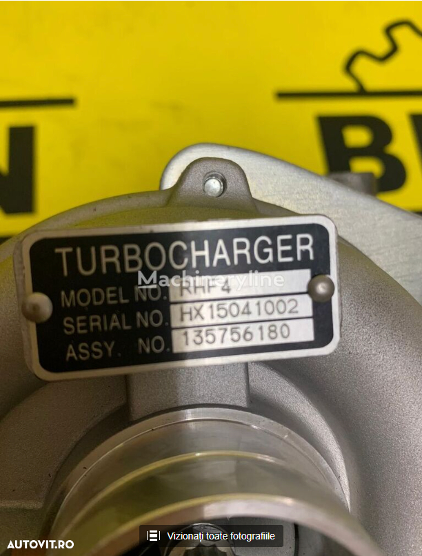 Turbocompresor motor ISUZU (135756180) pentru excavator ISUZU 4JB1T nou - 5