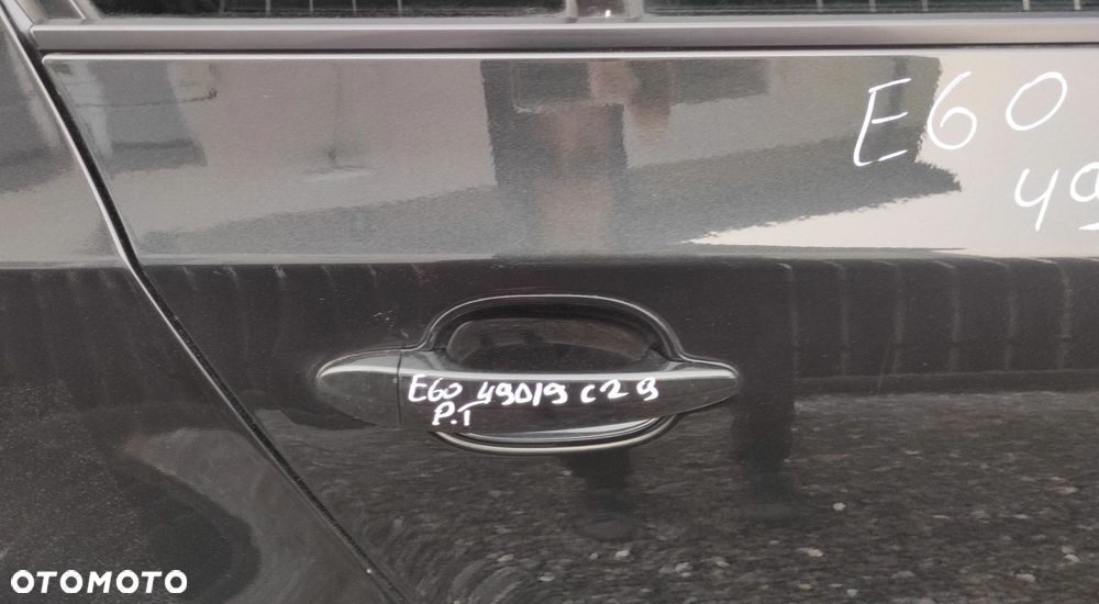 DRZWI PRAWY TYŁ TYLNE BMW E60 490 DIOPSIDSCHWARZ METALIC - 2