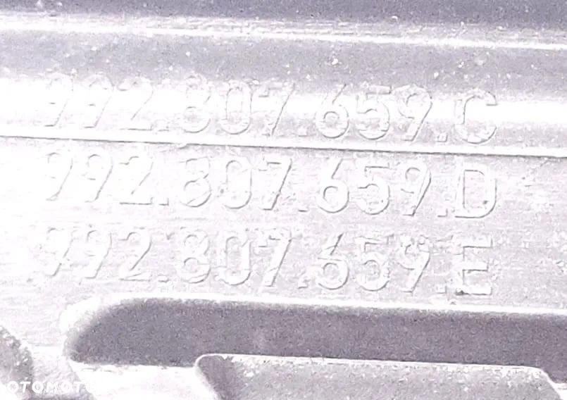 Emblemat Napis Tylnej klapy PORSCHE 911 992 CZARNY I CHROMOWANY 992807659D - 5