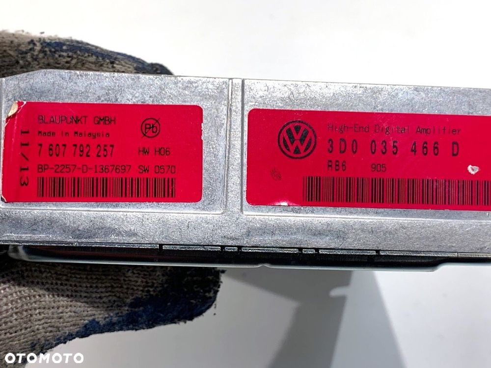 WZMACNIACZ VW PHAETON (3D1, 3D2, 3D3, 3D4, 3D6, 3D7, 3D8, 3D9) 2002 - 2016 3.0 V6 TDI 4motion 176 kW - 5