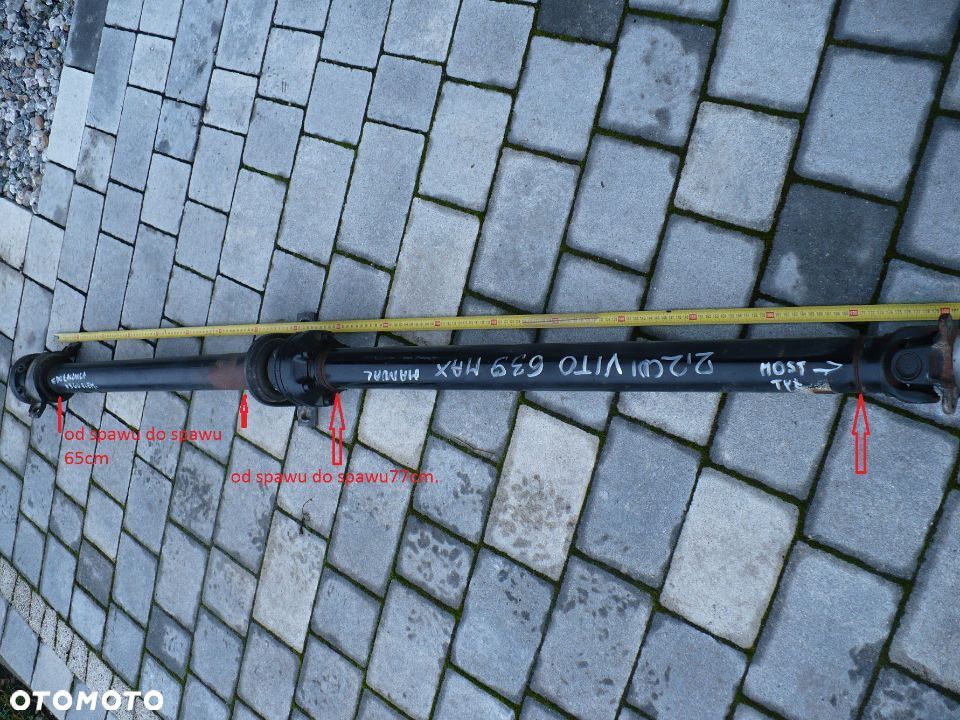 VITO VIANO 4X4 A6394107406 WAL NAPEDOWY ORYGI. EUR. - 1