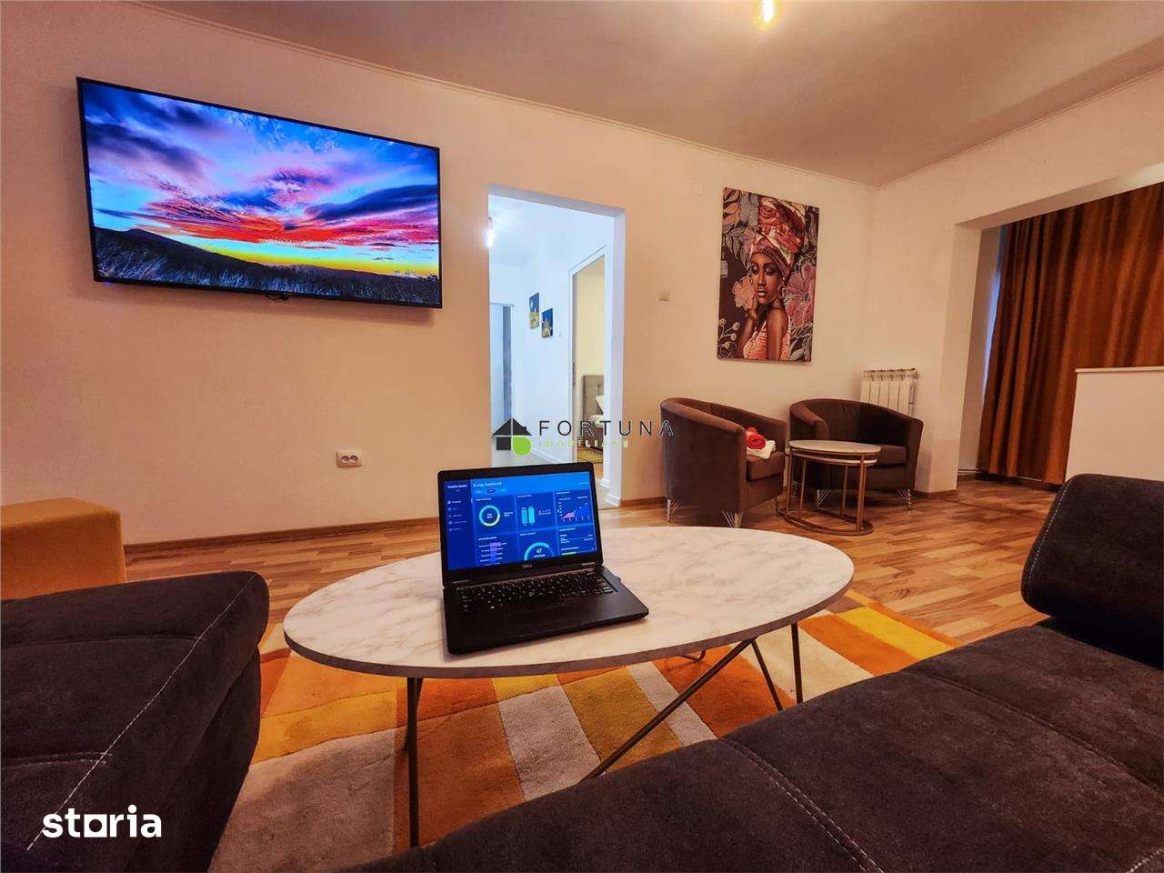 Apartament 2 camere, mobilat si utilat, Toamnei, Centru Civic - Imagine principală: 2/9
